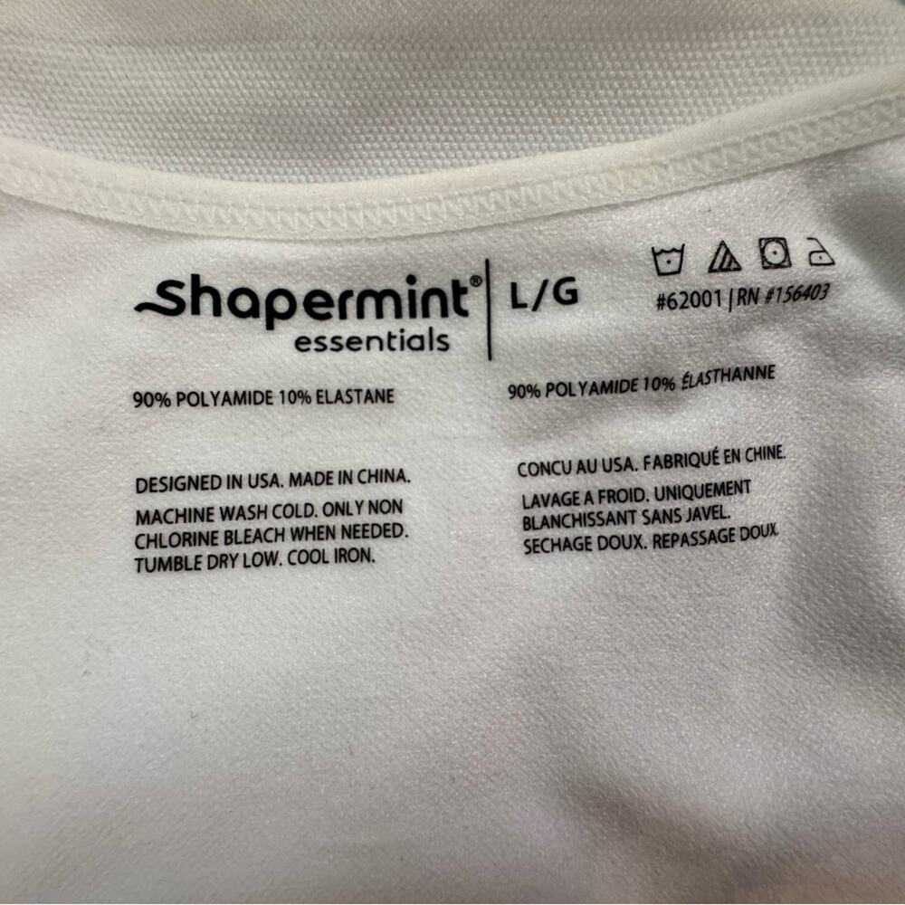 Shapermint Essentials White Scoop Neck Cami - Size L - Picture 7 of 9